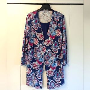 Chico's paisley cardigan Size 2